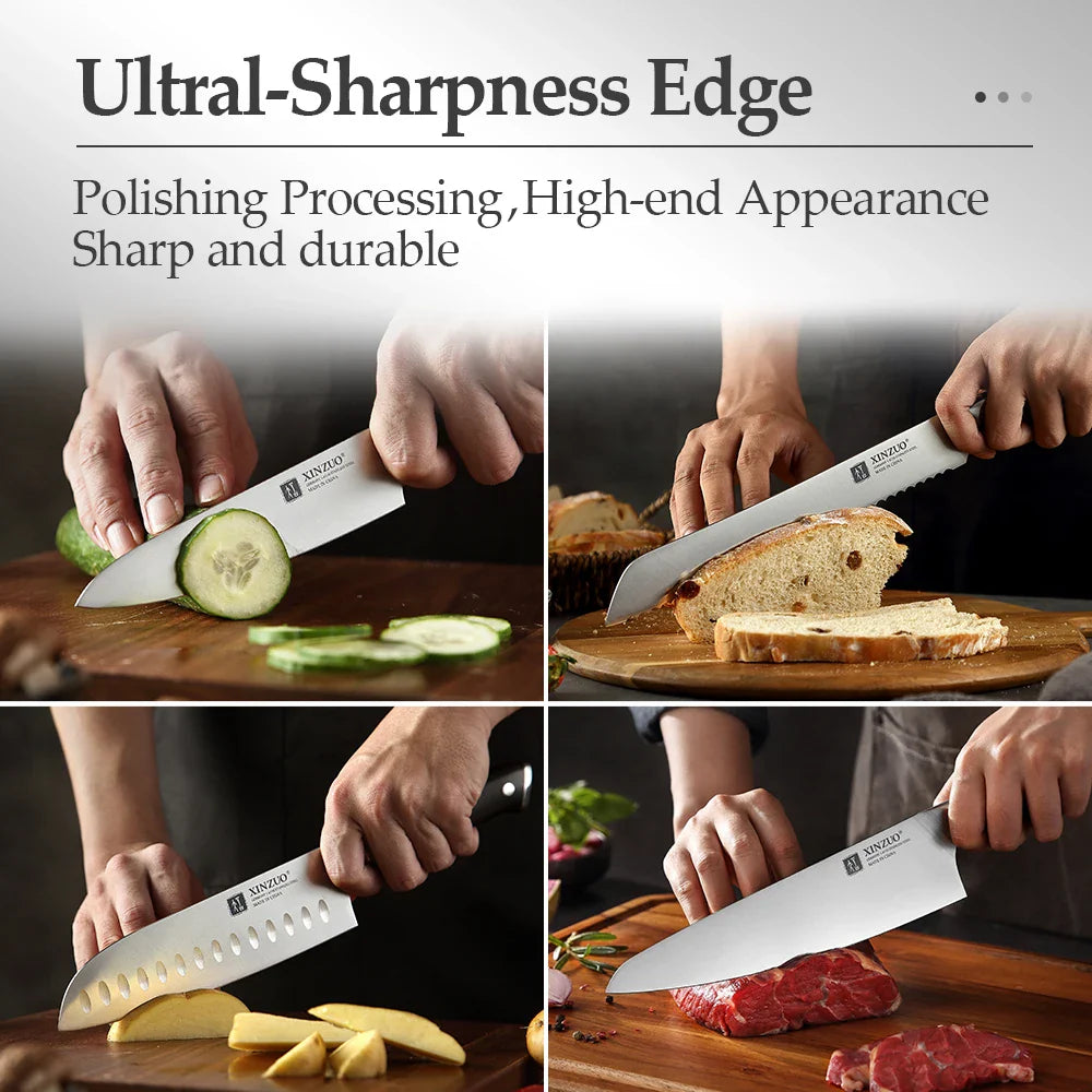 5 PCS Kitchen Knives Set German